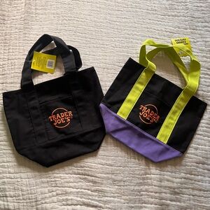 Trader Joe's Black and Purple Mini reusable bags